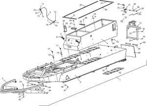 Корпус короткий нового. обр. (высокое и наклонное основание сиденья н.о.)