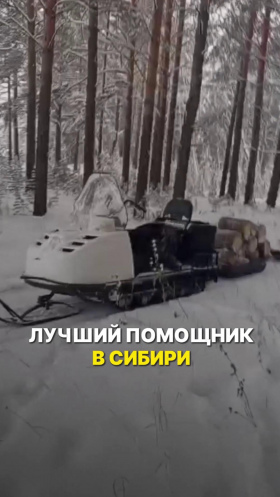 Снегоход - лучший помощник в Сибири ❄️