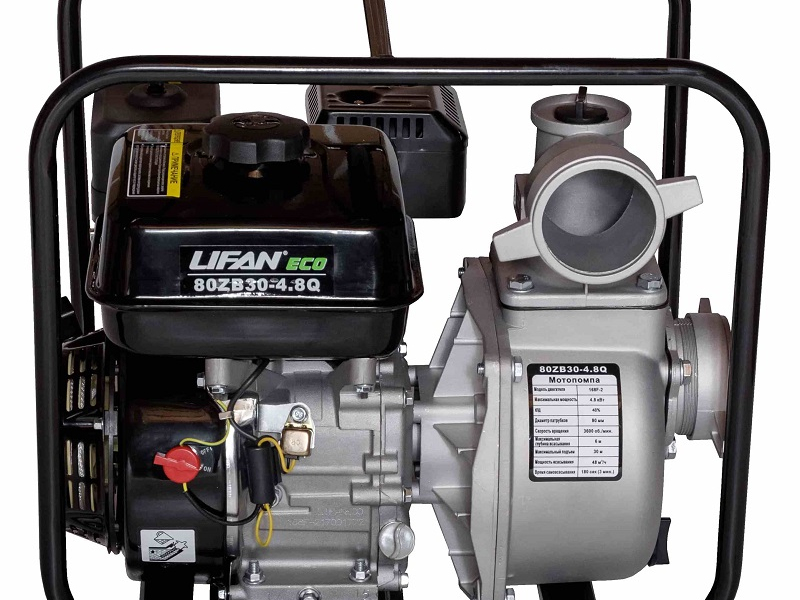 Мотопомпа Lifan 80ZB30-4.8Q Eco