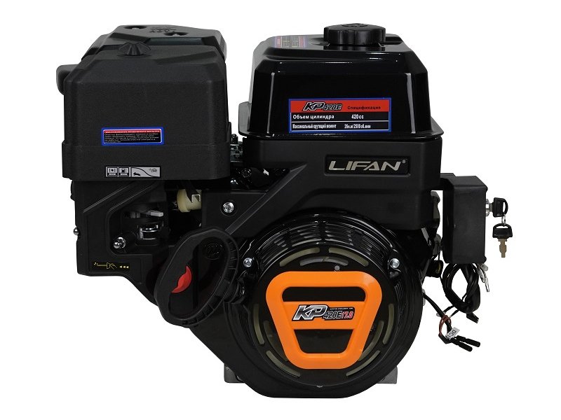Двигатель Lifan KP420E, вал ?25мм, катушка 18 Ампер
