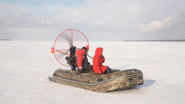 Аэроустановка на лодку пвх